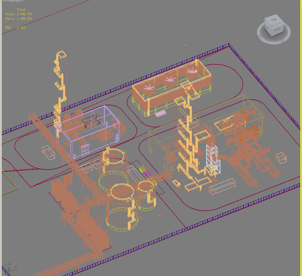Industry Building 3D model_1