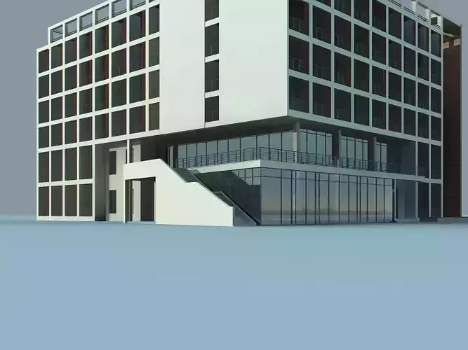 Architecture office building with stairs