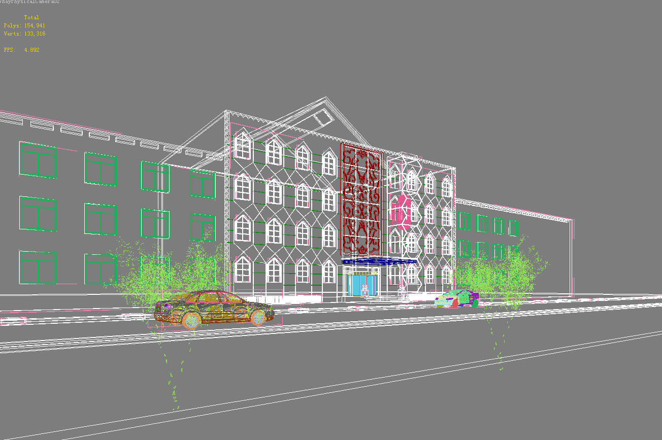Architecture building 3D model_1