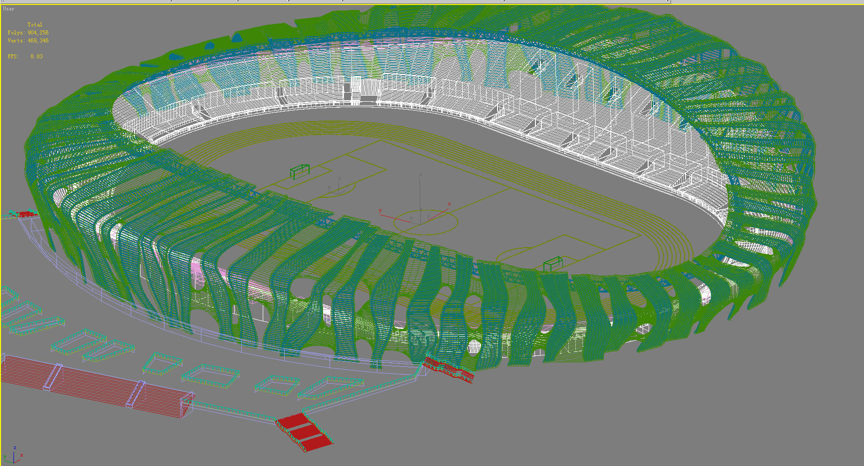Grand Stadium 3D model_3