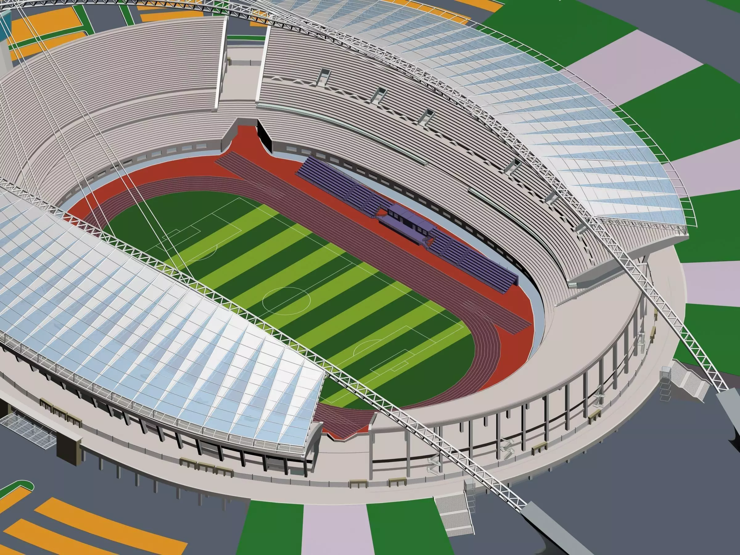 Grand Stadium 3D model_0