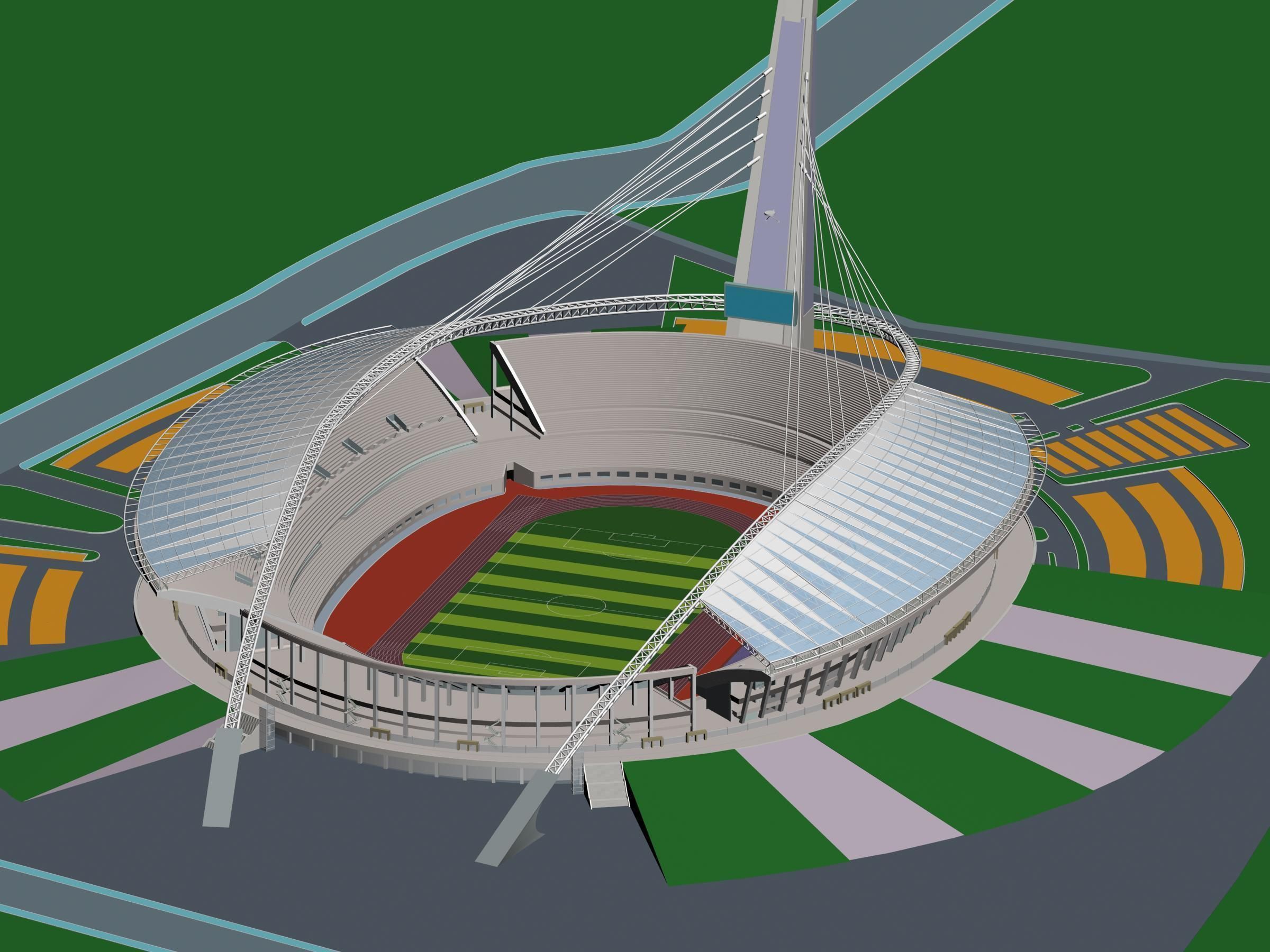 Grand Stadium 3D model_1