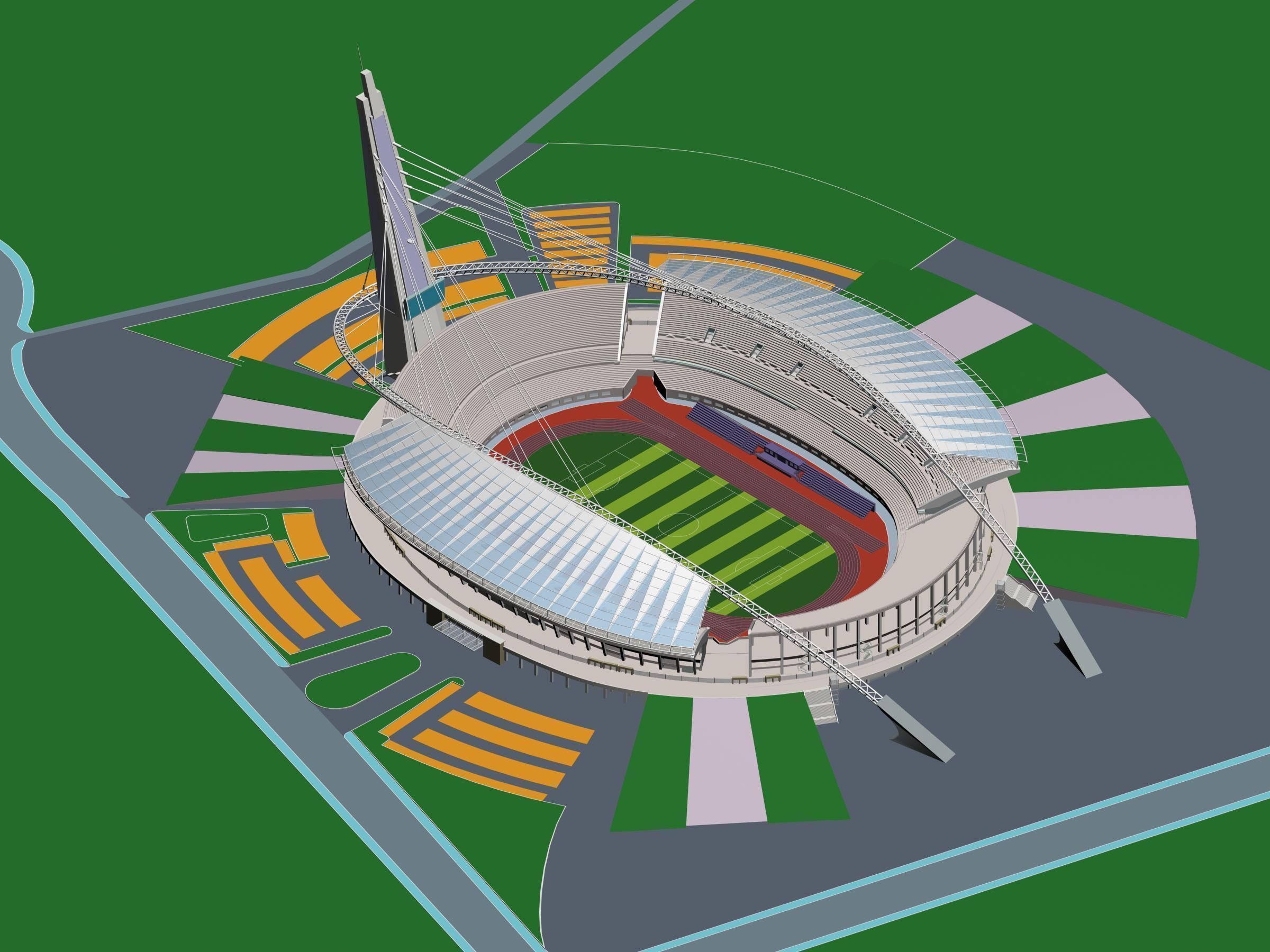 Grand Stadium 3D model_2