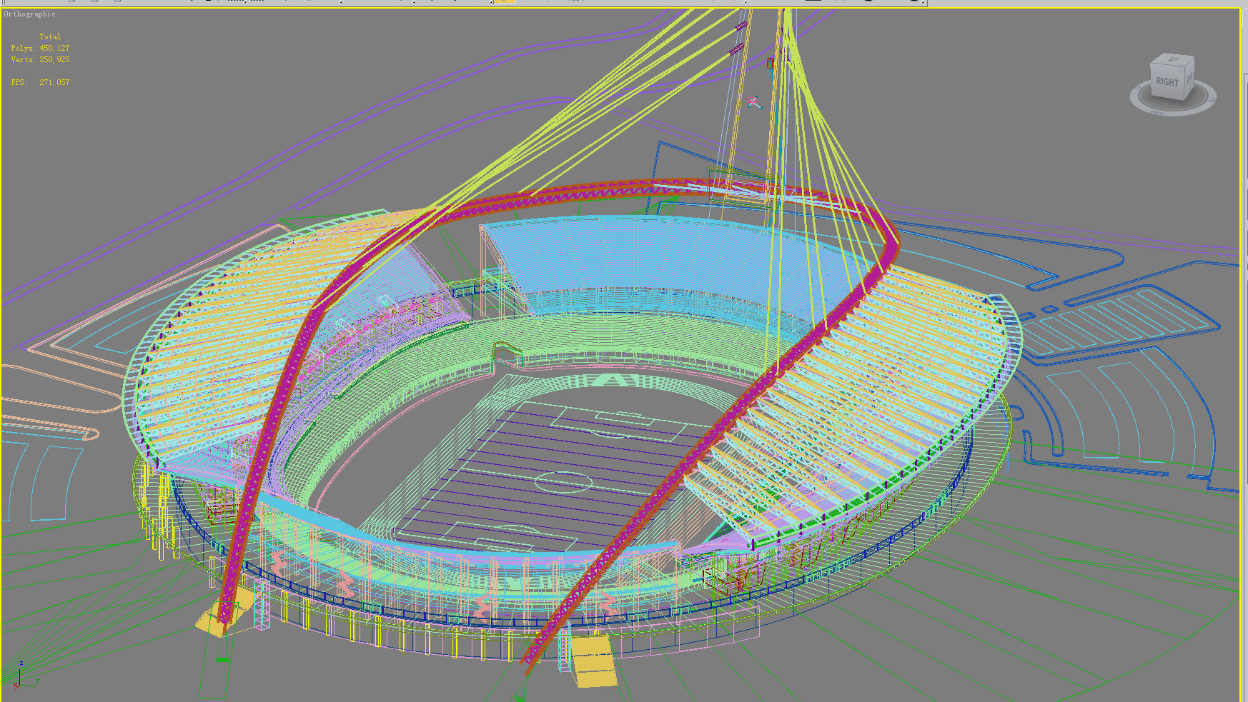 Grand Stadium 3D model_3