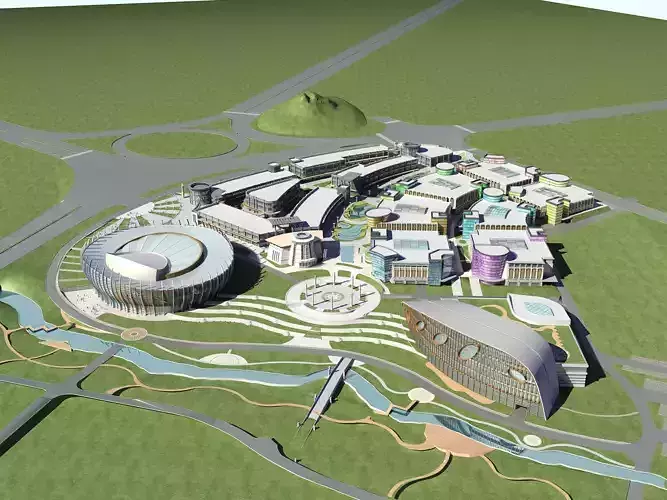 Architecture futuristic city