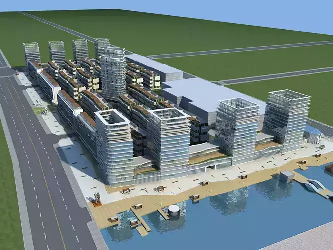 Architecture building near water