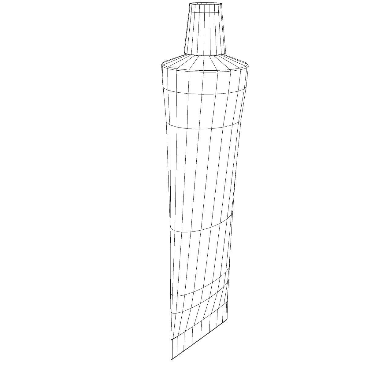 Toothpaste tube 3D model_7