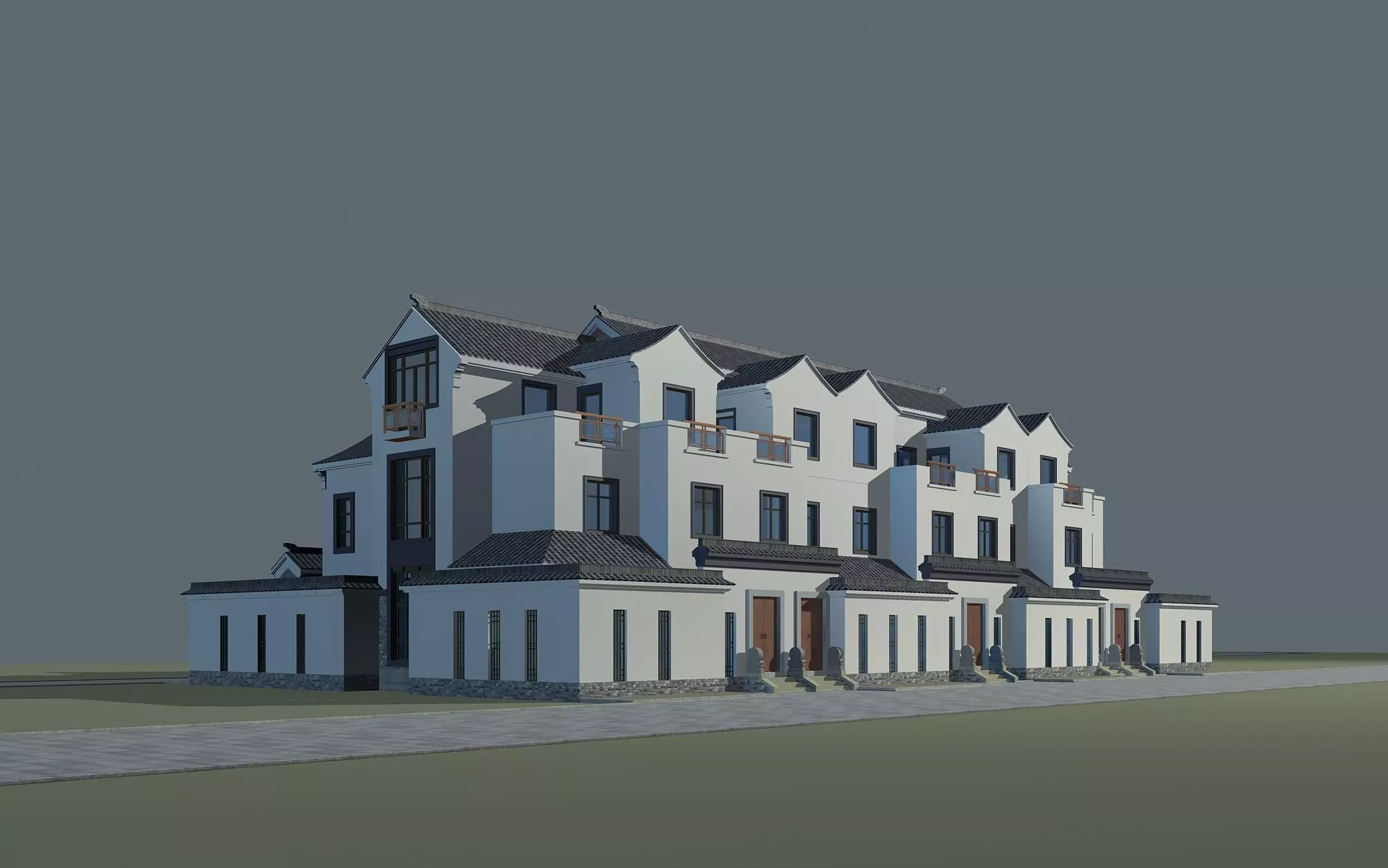 Chinese Style Architecture 3D model