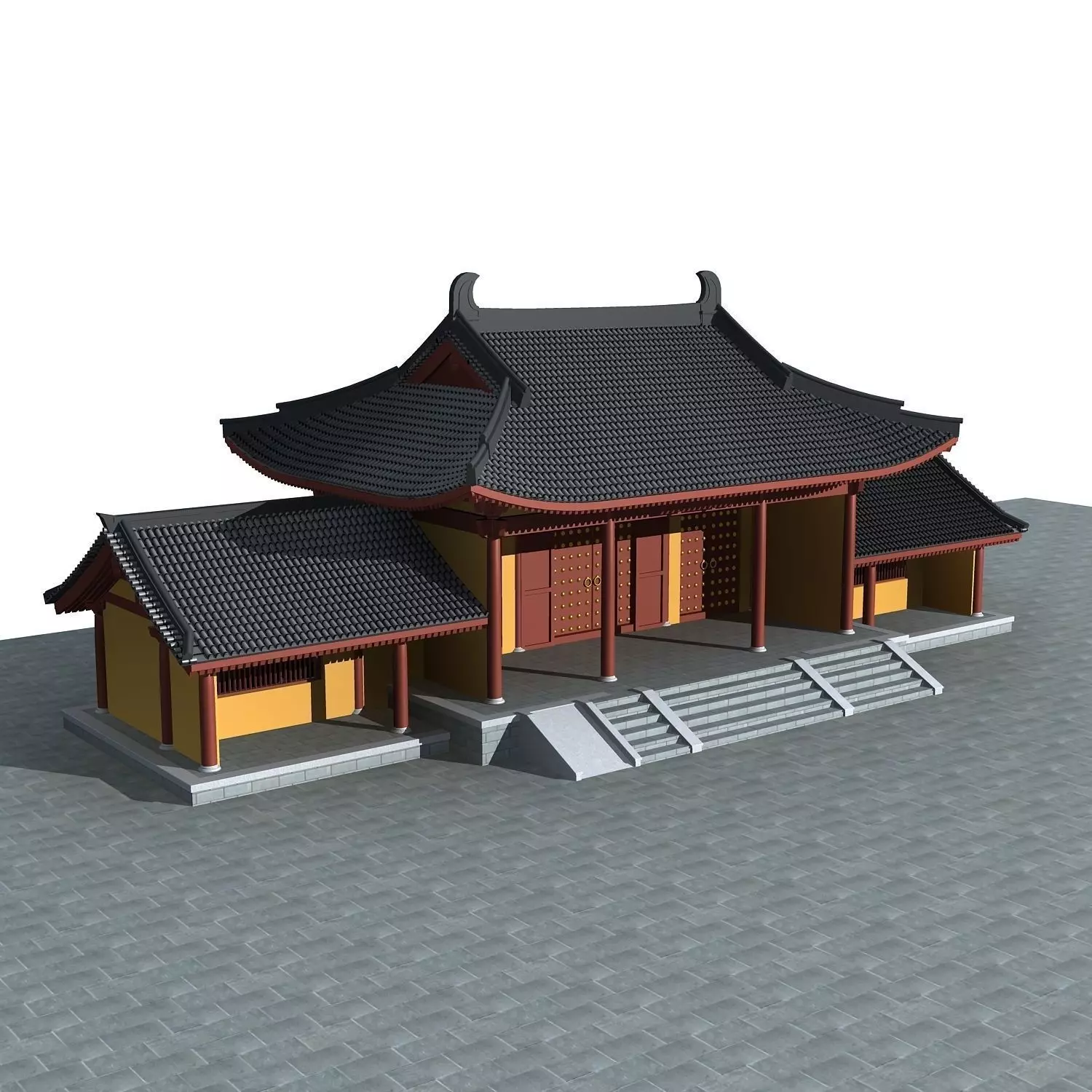 Chinese Style Architecture 3D model_0