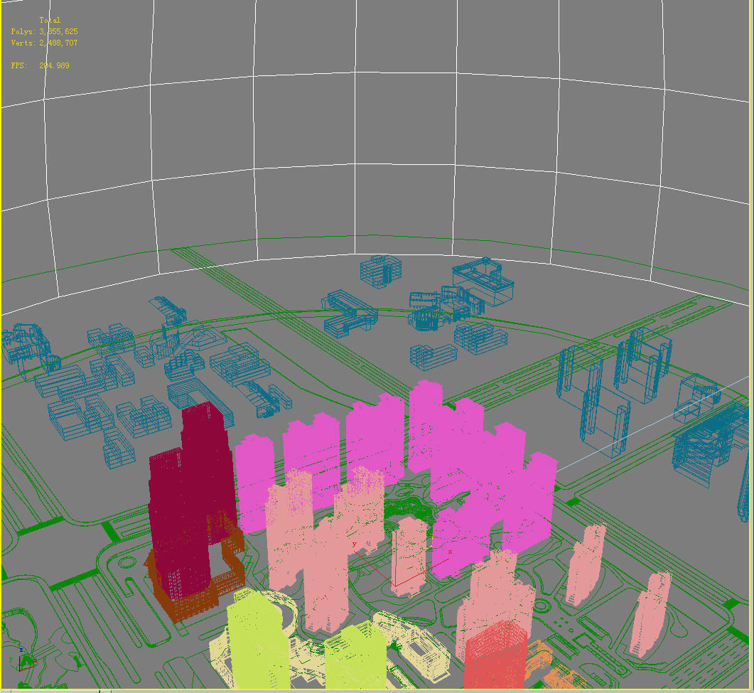 Architecture city 3D model_1