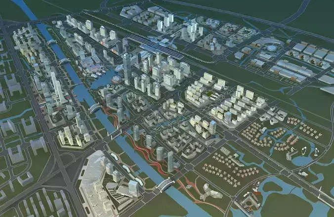 Architecture futuristic city