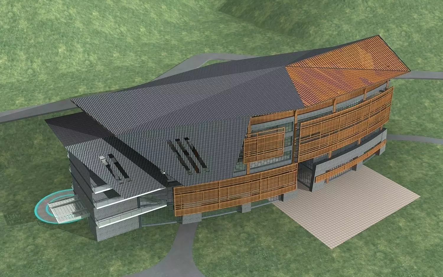 Museum Building 3D model