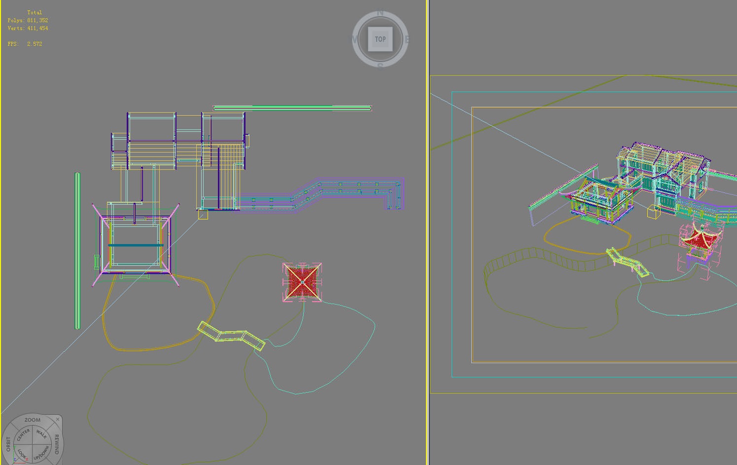 Chinese Style Architecture 3D model_1