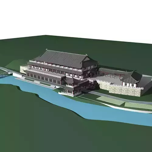 Chinese Style Architecture 3D model
