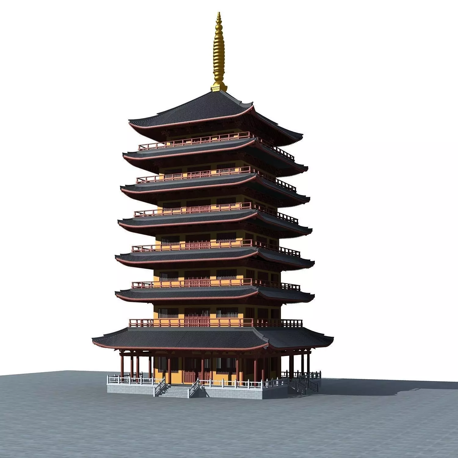 Chinese Style Architecture 3D model