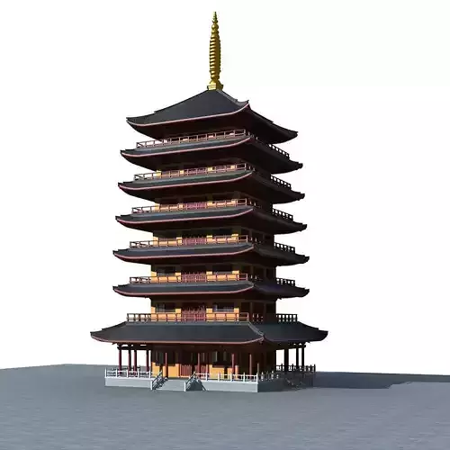 Chinese Style Architecture 3D model