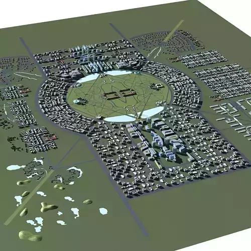 Architecture futuristic city