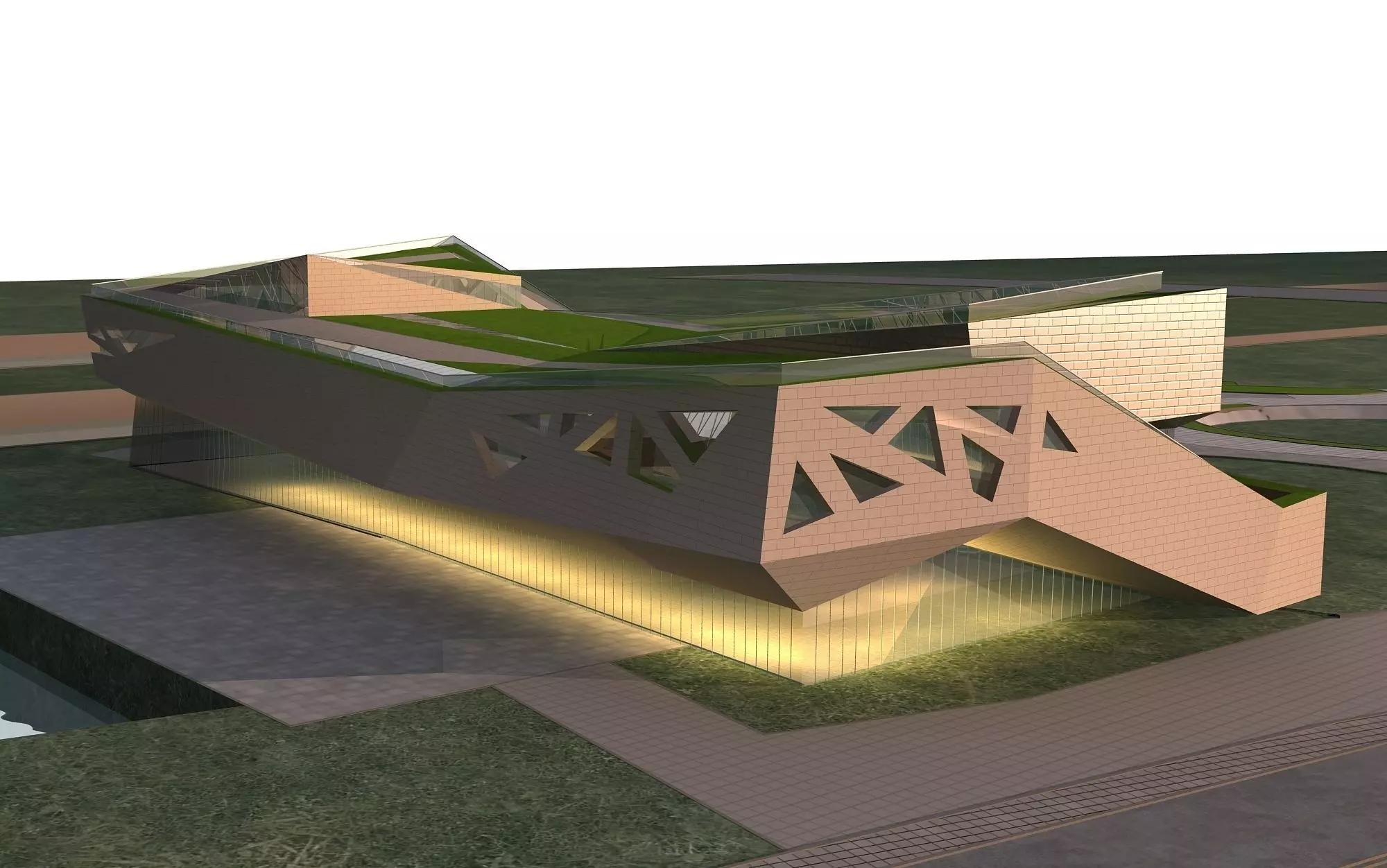 Museum Building 3D model