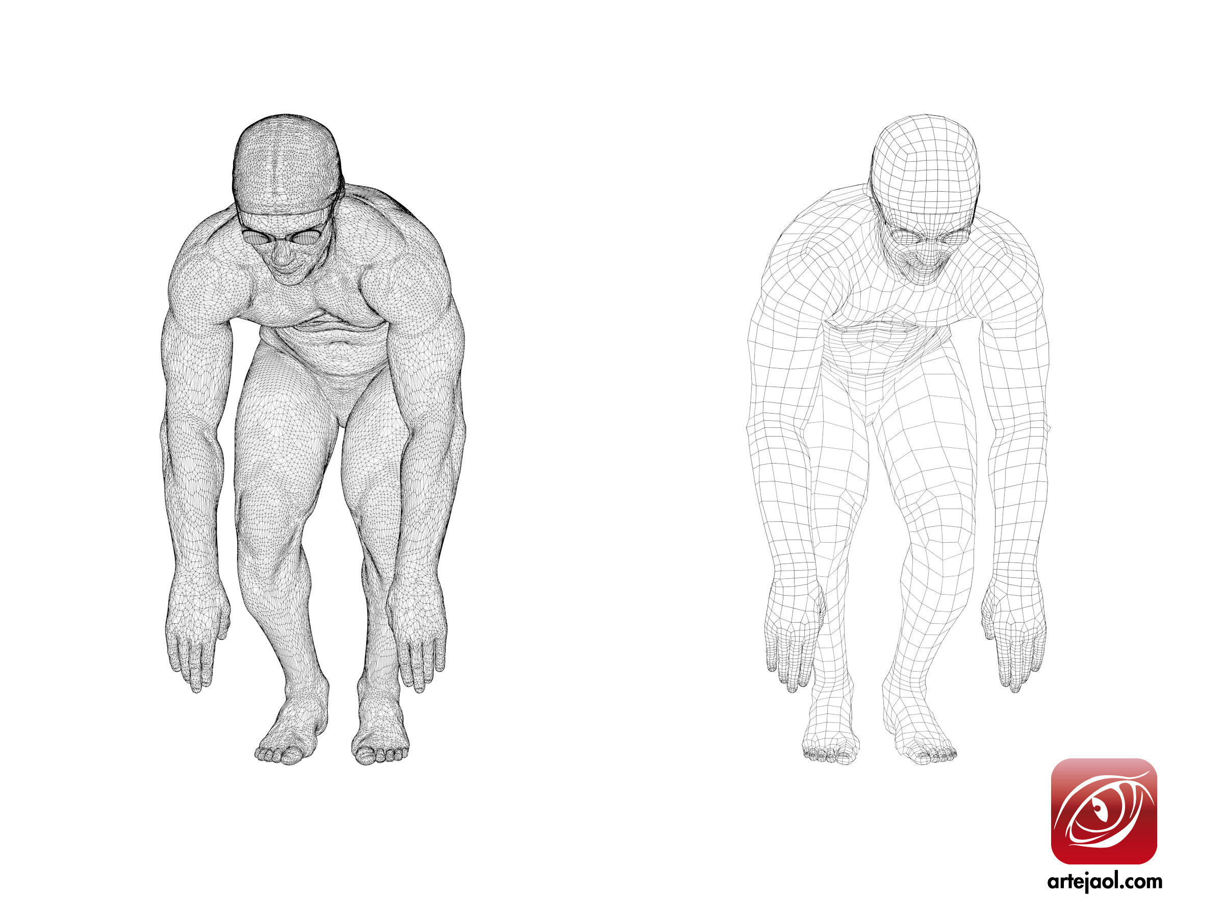 Swimmingpool Boy B Casual003 3D model_2