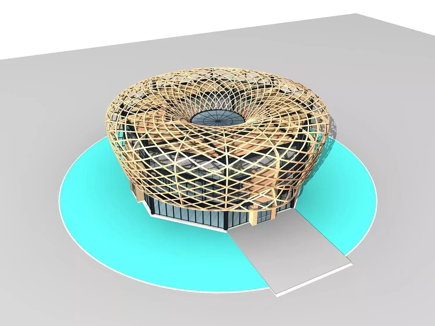 Museum Building 3D model