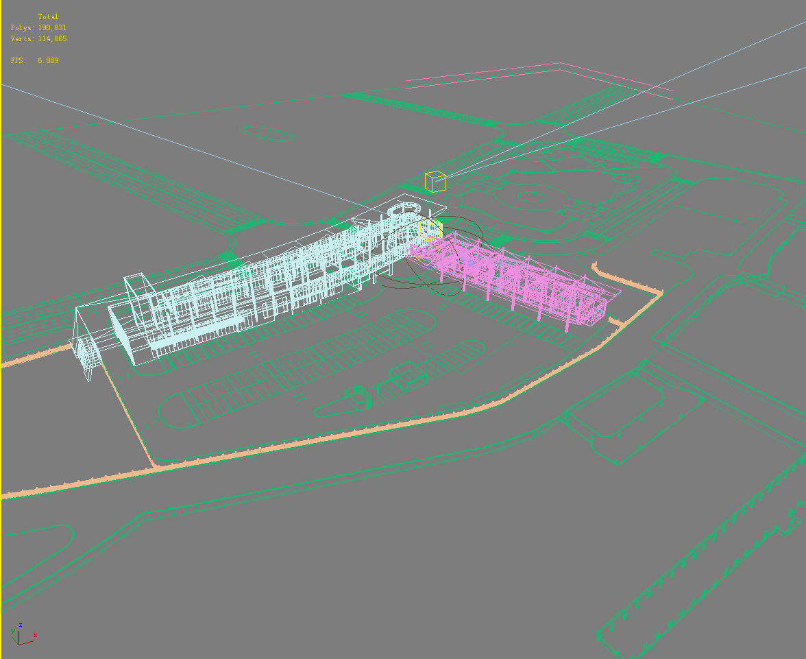 Station Building 3D model_1