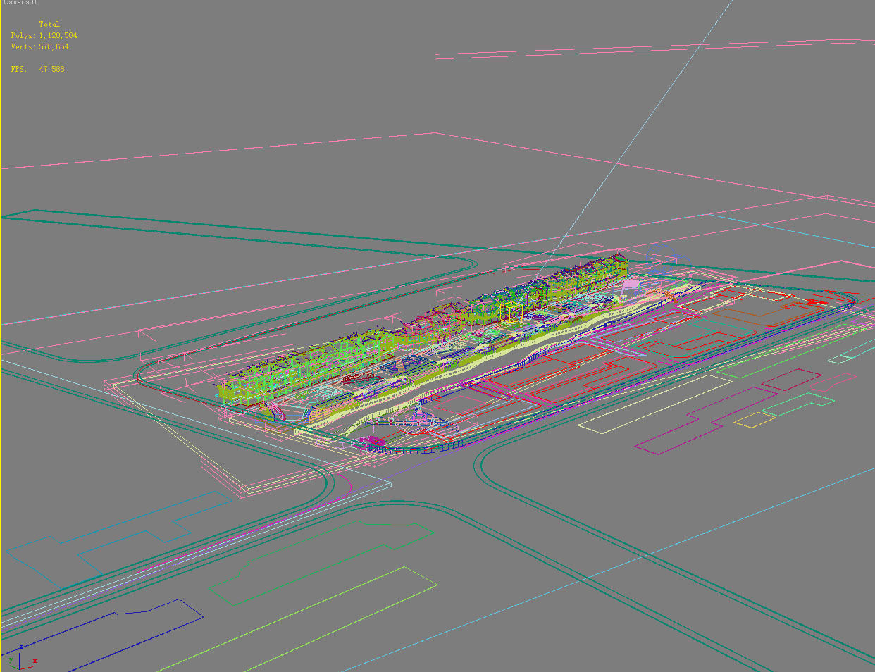 Chinese Style Architecture 3D model_1