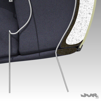 Car Helmet Cutaway 3D model_8