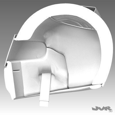 Car Helmet Cutaway 3D model_10