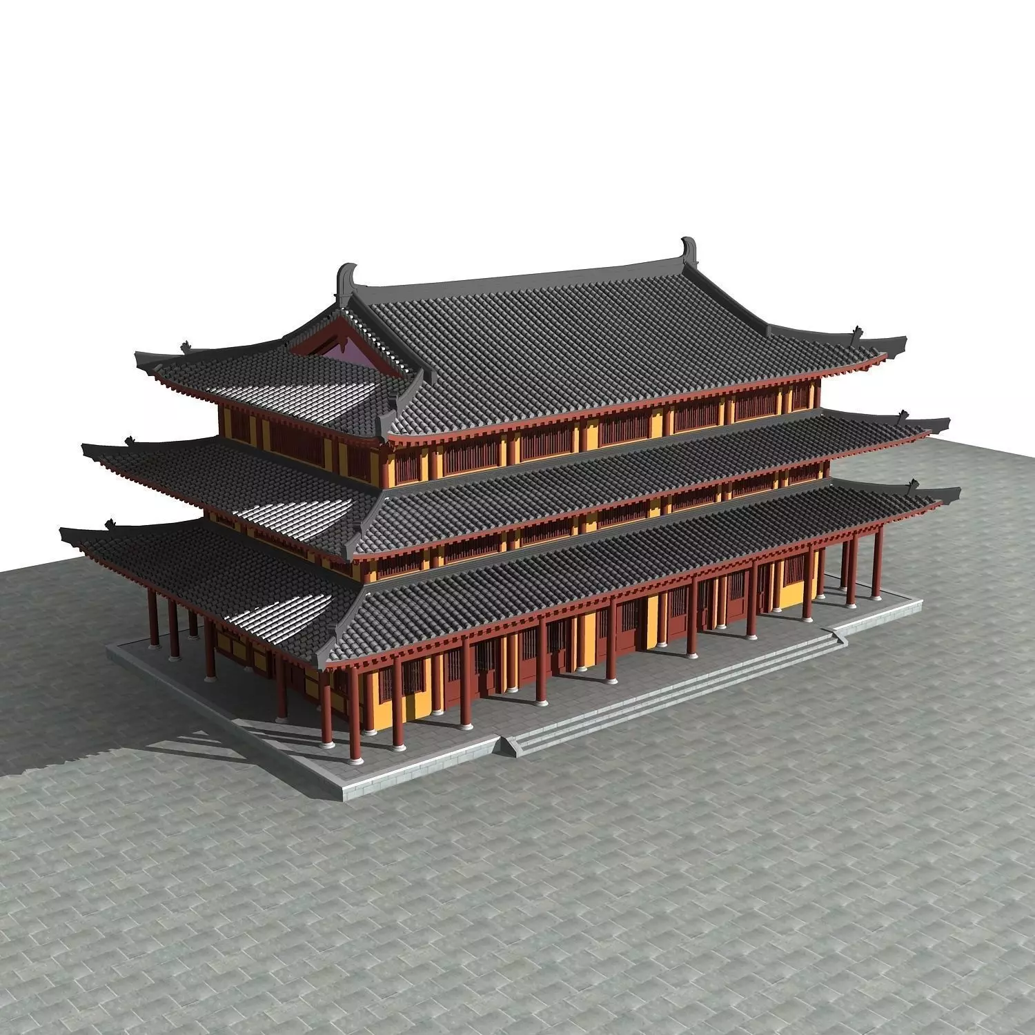 Chinese Style Architecture 3D model