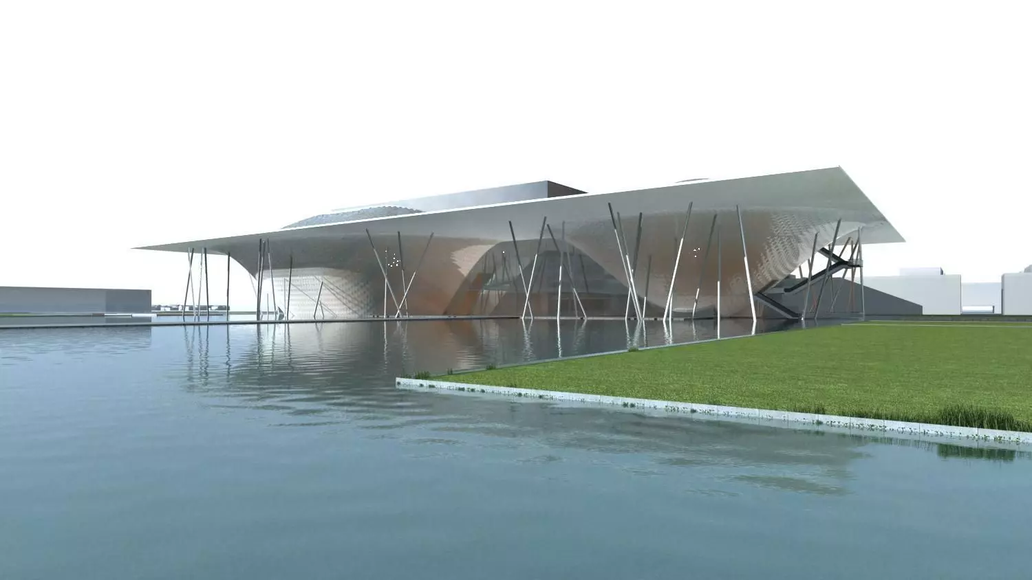 Museum Building 3D model