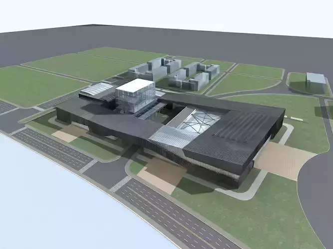 Museum Building 3D model