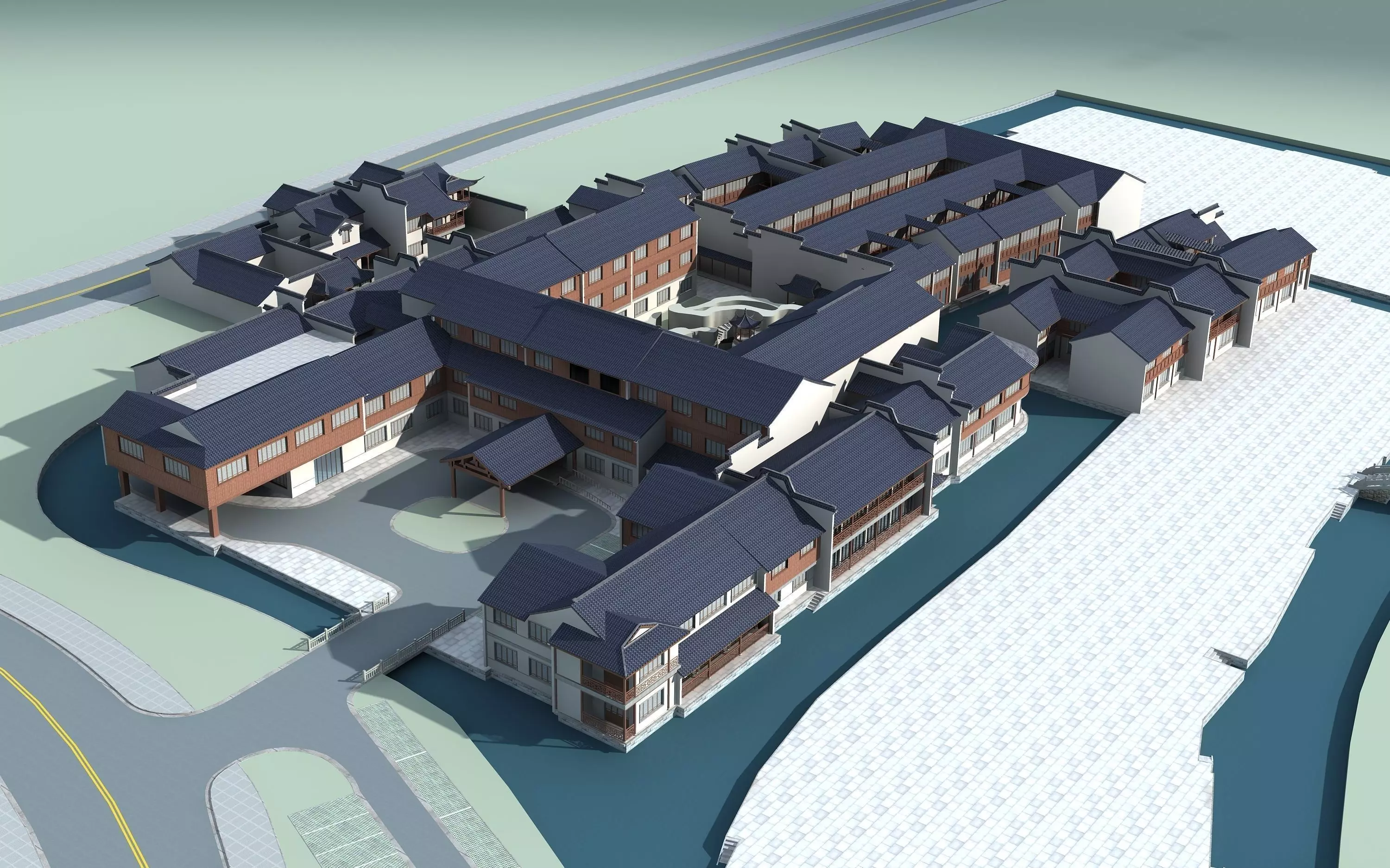 Chinese Style Architecture 3D model