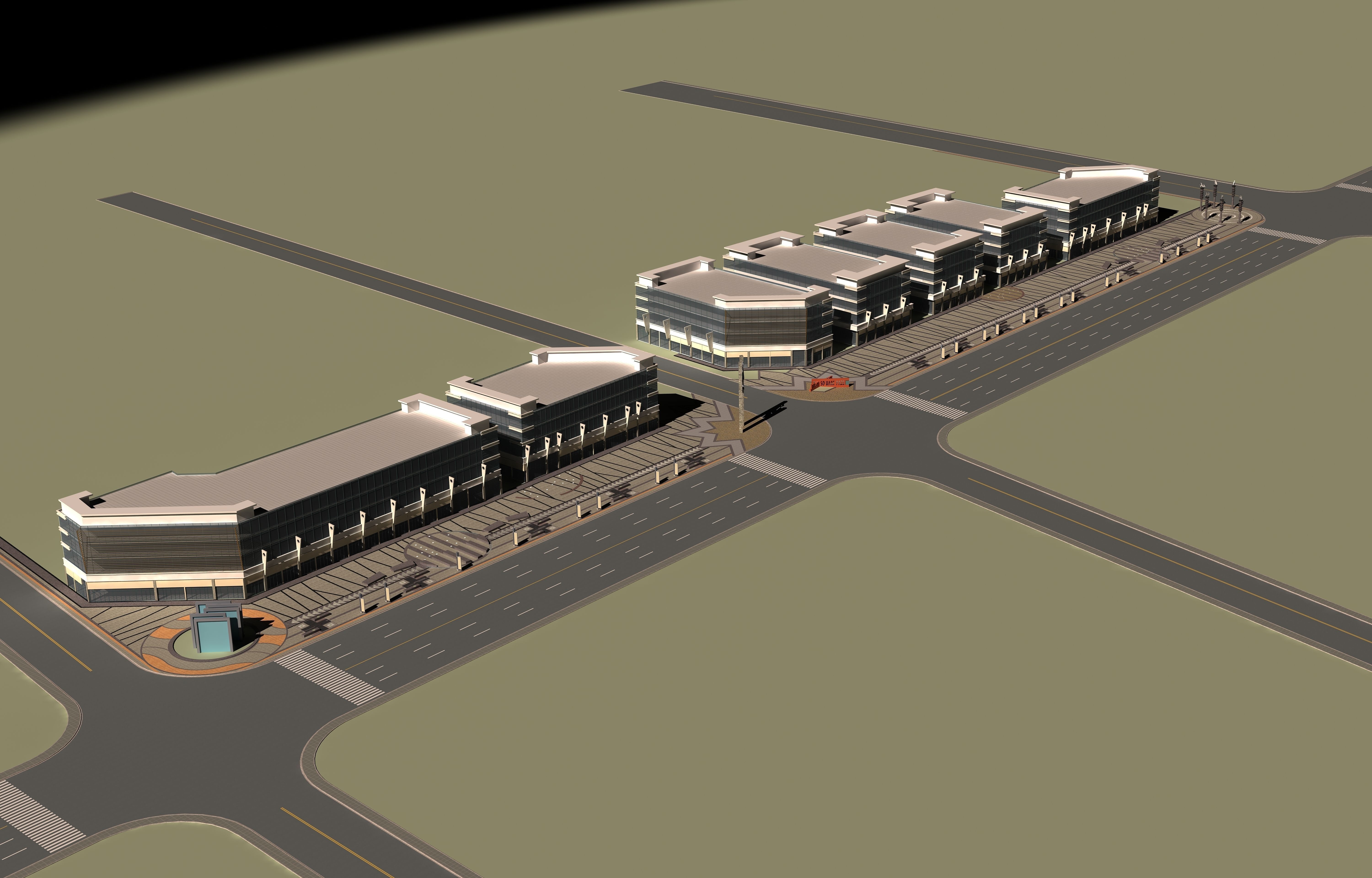 Architecture building 3D model_1