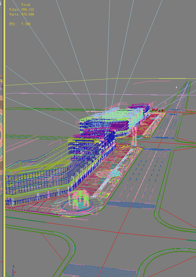 Architecture building 3D model_2