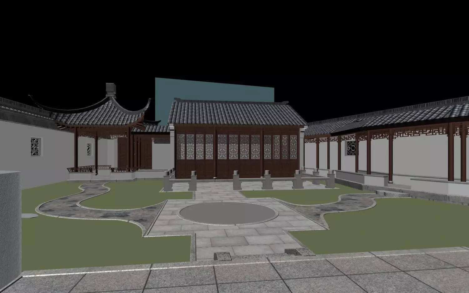 Chinese Style Architecture 3D model