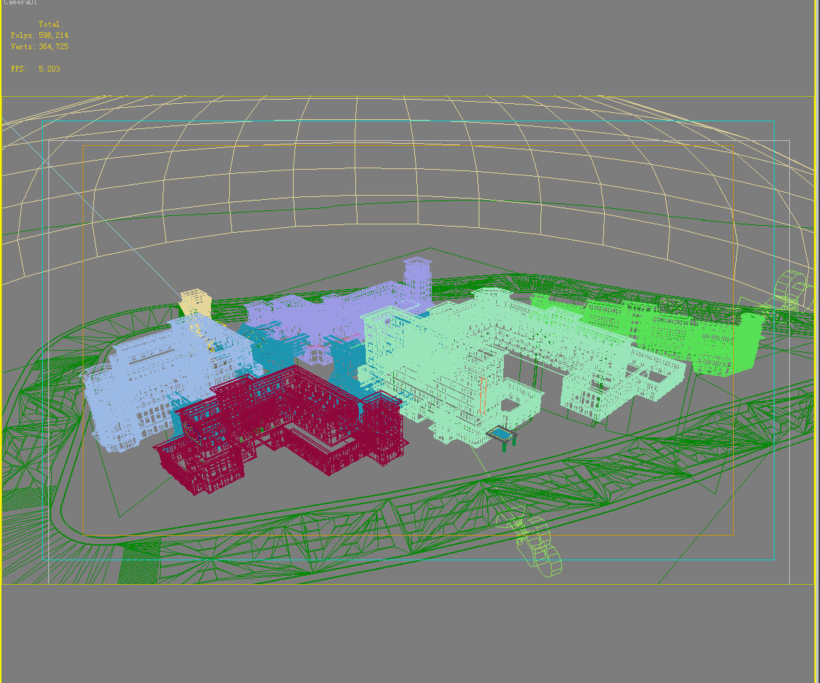 Architecture factory in minecraft 3D model_1