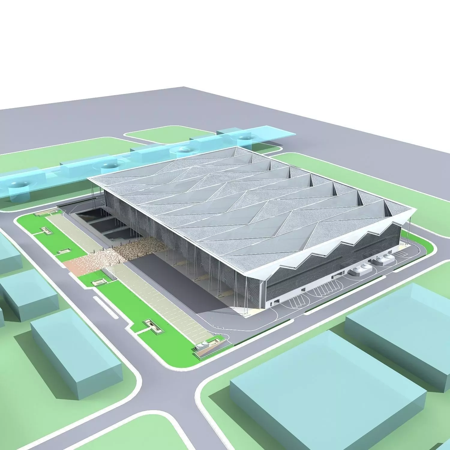 Museum Building 3D model