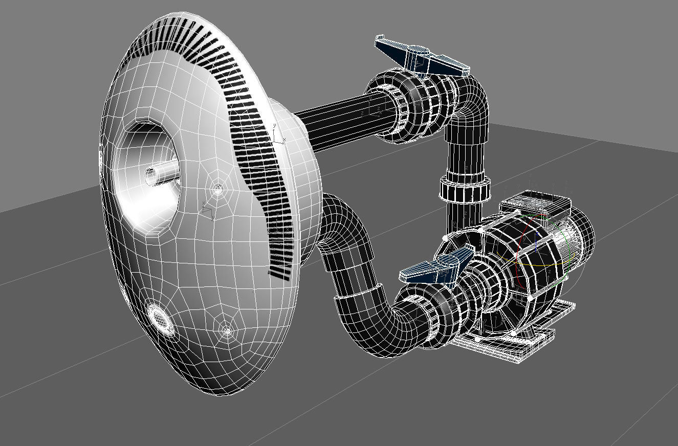CounterFlow water pump 3D model_9
