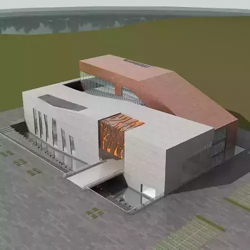 Museum Building 3D model