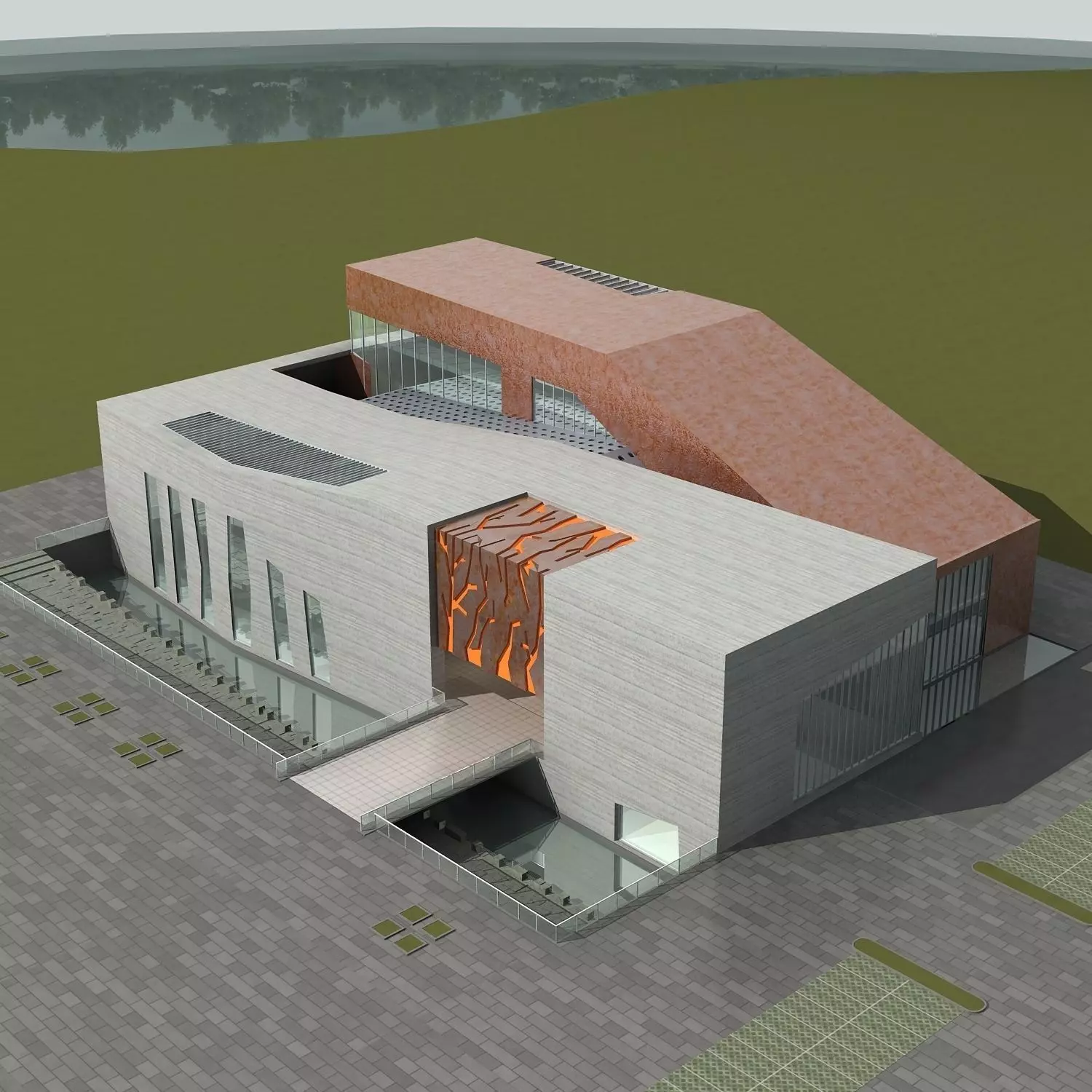 Museum Building 3D model_0