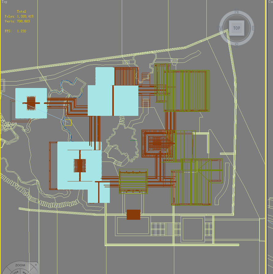 Chinese Style Architecture 3D model_1