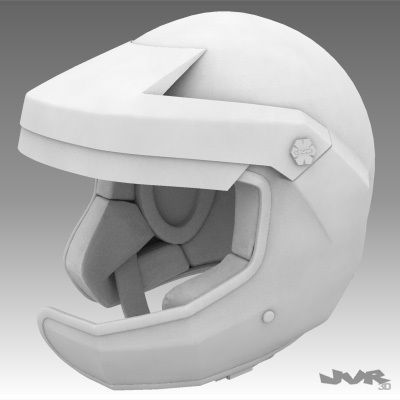Rally Car Helmet 2 3D model_10