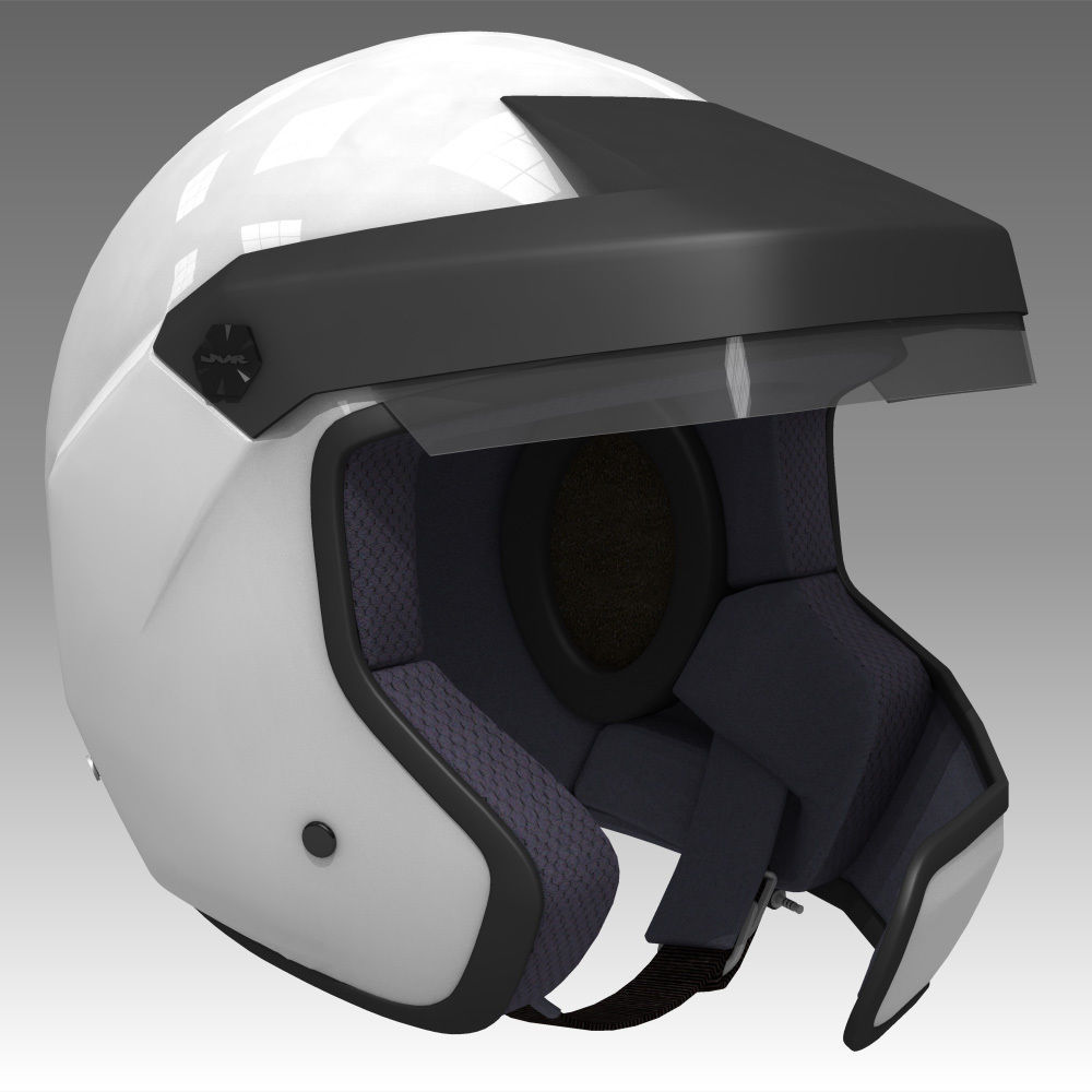 Rally Car Helmet 2 3D model_2