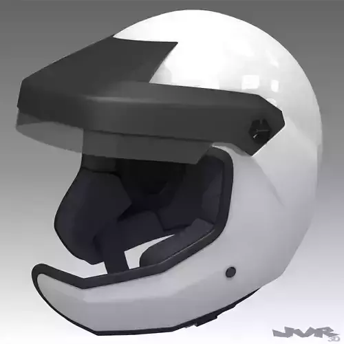 Rally Car Helmet 2 3D model