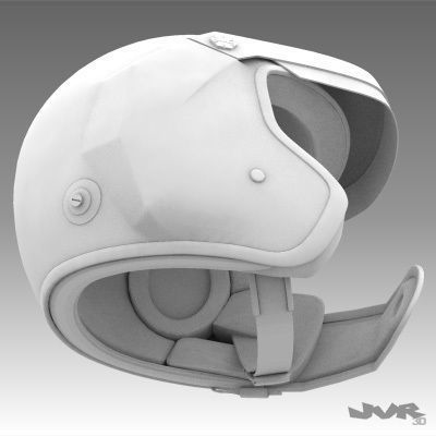 Rally Car Helmet 2 3D model_8