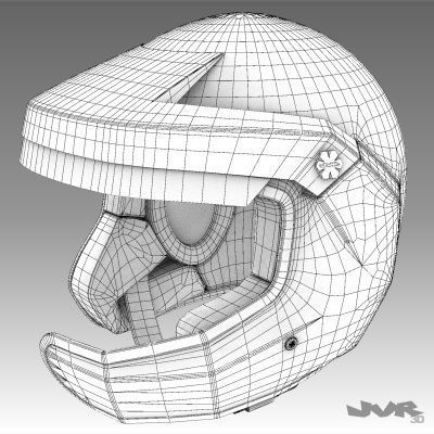 Rally Car Helmet 2 3D model_11