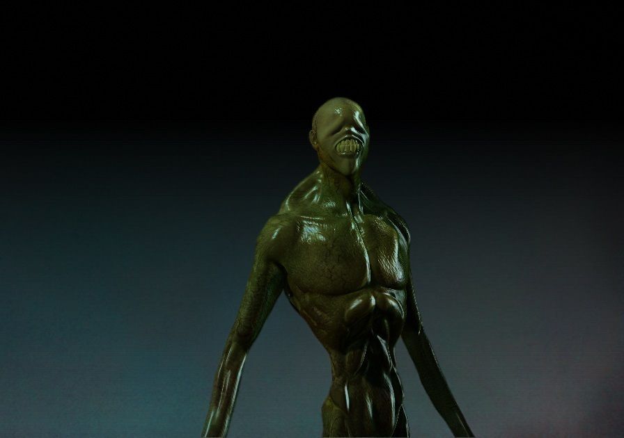 Guardian beast of the caves 3D model_2