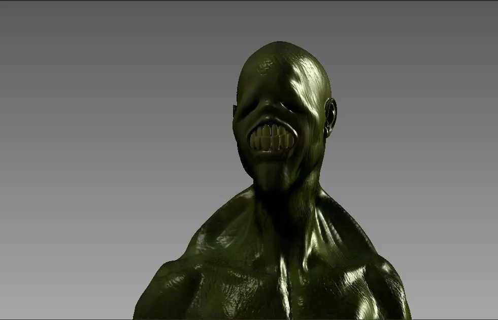 Guardian beast of the caves 3D model_0