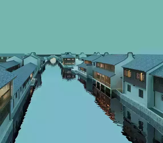 Chinese Style Architecture 3D model