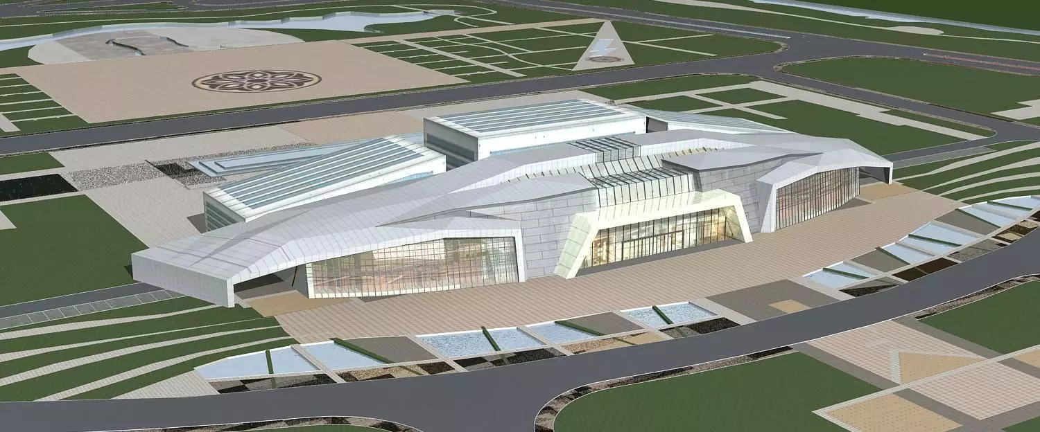 Station Building 3D model